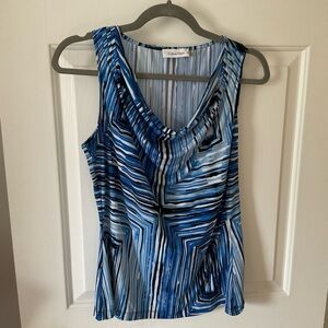 Calvin Klein Sleeveless Shell Top, Size Medium